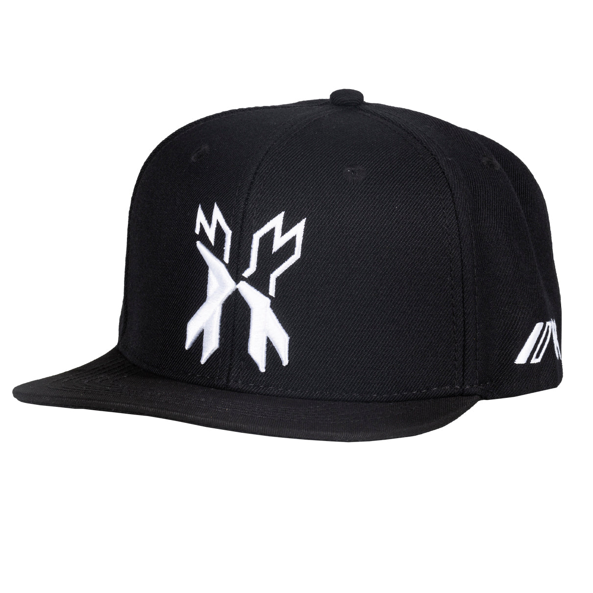 Split Snapback Hat - Black/White