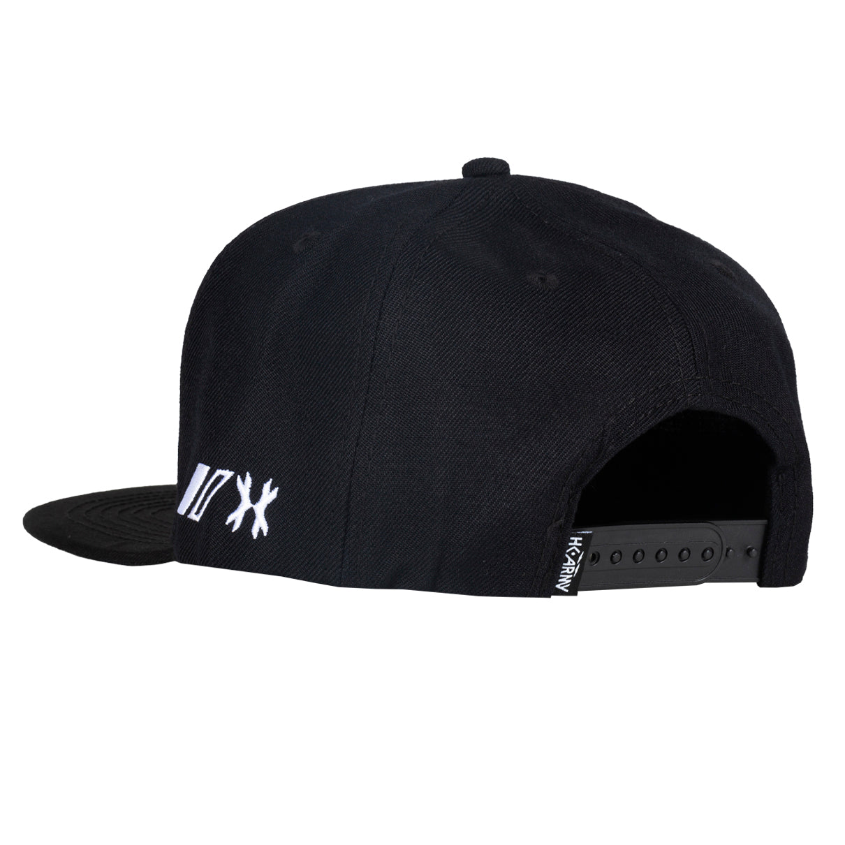 Split Snapback Hat - Black/White